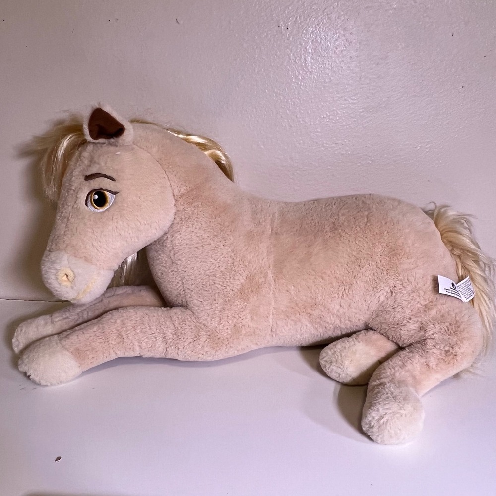 DreamWorks Spirit Untamed Large Horse Plush Tan Blonde Mane Just Play Equestrian